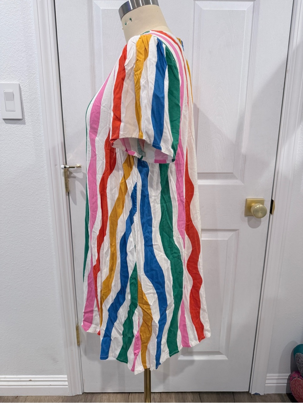 Nooworks Molly in Rainbow Salvation Stripe Dress XXL - Picture 4 of 13